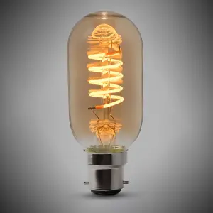 4W B22 Vintage Edison T45 LED Light Bulb 1800K Spiral Filament High CRI Dimmable - SE Home