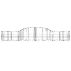 Berkfield Arched Gabion Baskets 13 pcs 300x50x40/60 cm Galvanised Iron