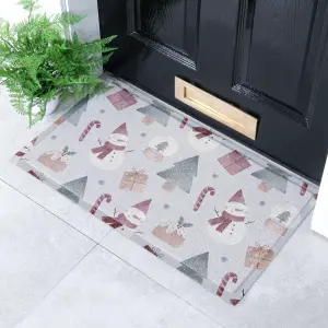 Snowman Outdoor Doormat 70 x 40cm