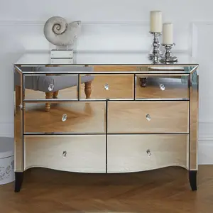 Birlea Palermo 3 Over 4 Chest Mirrored