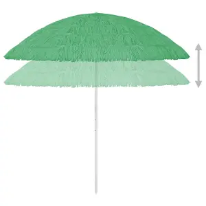 Berkfield Hawaii Beach Umbrella Green 300 cm