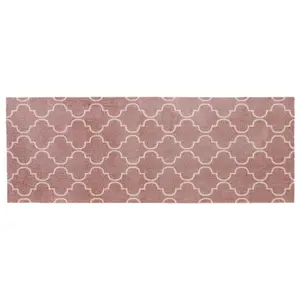 JVL Mega Runner Mat 57 x 150 cm, Rose Lattice