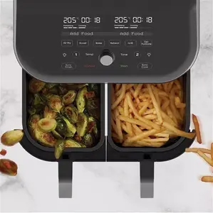 Instant Vortex Plus Clearcook Dual Baskets Air Fryer, 7.6L, Black