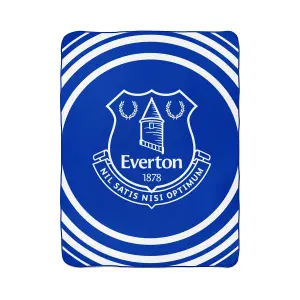 Everton FC Pulse Fleece Blanket Blue (One Size)