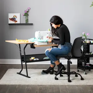 Eclipse Hobby / Sewing Table in Black / Maple - Sewing Online 13368