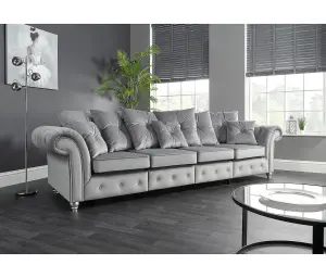 The Great British Sofa Company Kensington 4 Seater Velvet Sofa