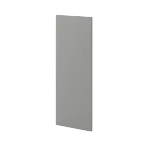 GoodHome Alisma High gloss grey slab Tall Wall End panel (H)900mm (W)320mm