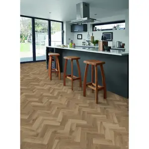 Colon 4643 Midsummer Oak S/Prq Beige Parquet Effect Glue-Down LVT For Home (All Rooms), 2mm Matte LVT 3.34 m² Per Pack