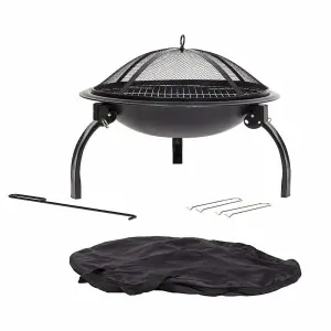 MO CAMPING FOLDING LEG FIREBOWL W/G