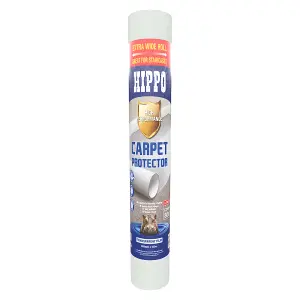 Hippo Carpet Protector 800mm x 50m Clear