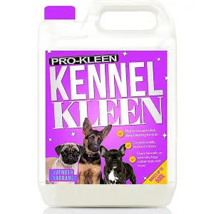 Pro-kleen Kennel Kleen - Disinfectant, Cleaner, Sanitiser & Deodoriser - Concentrated Formula Kennel Cleaner 5L Lavender