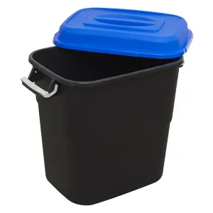 Sealey Durable Refuse Storage Bin Suitable For Outdoor Use 75 Litres Blue BM75B