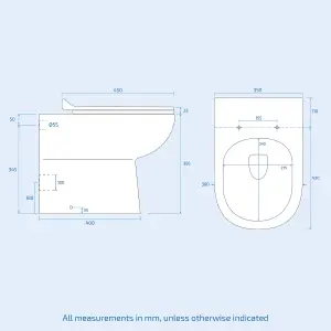 Nes Home 1000mm White LH Freestanding Cabinet with Basin, WC Unit & Toilet