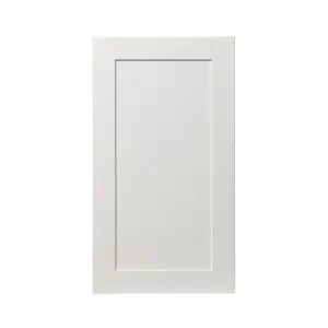 GoodHome Alpinia Matt ivory wood effect Shaker Tall wall Cabinet door (W)500mm (H)895mm (T)18mm