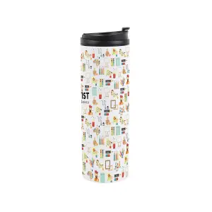 Artist Travel Mug - Novelty Artwork Painter Gift - Stainless Steel Vacuum-Sealed Double-Walled Hot/Cold Drinks Travel Flask