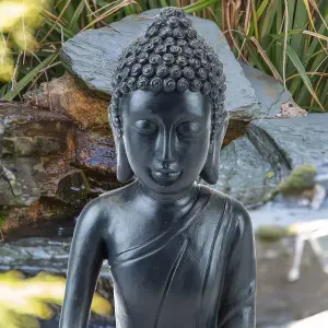 Zen Garden Meditating Buddha 12 Inch Ornament