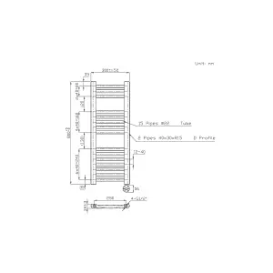 Right Radiators Prefilled Thermostatic Electric Heated Towel Rail Curved Ladder Warmer Rads - Chrome 800x300 mm