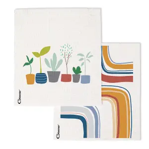 Set of 2 Super Eco Cloth Assorted Designs