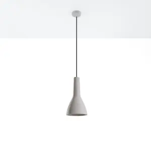 Empoli Concrete Grey 1 Light Classic Pendant Ceiling Light