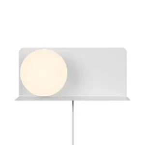 Nordlux Lilibeth Indoor Shelf Wall Light in White (Height) 16cm