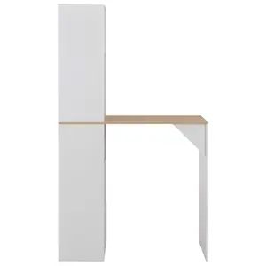 Dourdain Dining Table Natural / White