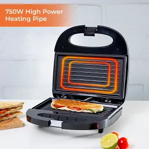 Geepas 3-in-1 Egg Boiler Poacher, Panini Sandwich Press & 1.8L Electric Kettle Kitchen Combo Set