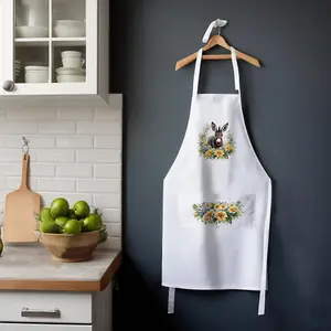 Purely Home Farm Animals & Flowers Donkey Foal Apron - Floral Gifts for Her - Cooking & Baking