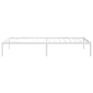 Berkfield Metal Bed Frame White 90x190 cm 3FT Single