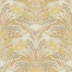 Galerie Sommarang 2 Yellow Varmdo Floral Wallpaper Roll