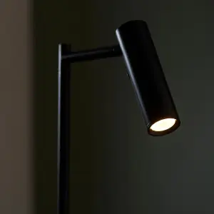 Luminosa Dedicated LED Reader Task Floor Lamp Matt Black