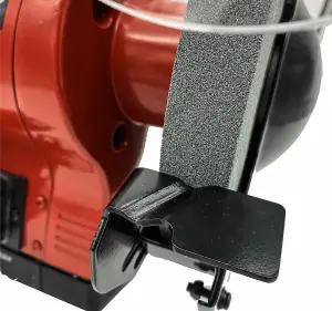 Lumberjack 200mm Bench Grinder Professional 550W Motor with LED Light Magnified Eye Shield & FREE Wire Wheel Included