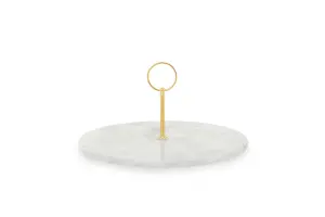 Interiors by Premier Grey Marble Cake Stand