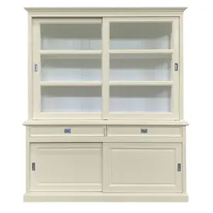 Stiles Display Cabinet Cream