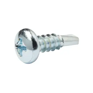 Diall Phillips Pan head Zinc-plated Carbon steel (C1022) Self-drilling screw (Dia)4.8mm (L)16mm, Pack of 25