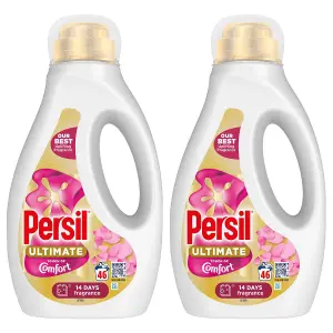 Persil Ultimate Liquid Detergent Touch of Comfort Stain Removal 46W 1.242 L, 2pk