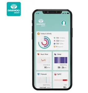 Daewoo Active Smart Watch Fitness Tracker with Voice Call Heart Rate Sleep Monitor & Find My Phone