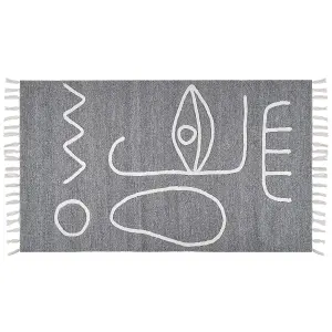 Outdoor Area Rug 80 x 150 cm Grey YAVU