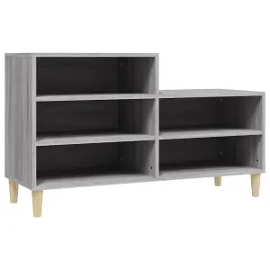 Berkfield Shoe Cabinet Grey Sonoma 102x36x60 cm Engineered Wood