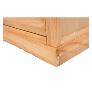 Lucca Waxed 1 Drawer TV Cabinet Wood Knob