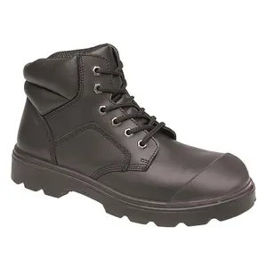 Himalayan S1P Black Steel Toe Safety Work Boots for Ultimate Protection