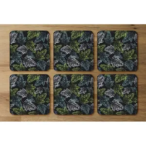 Square 6 Piece Coaster Set (Set of 6)