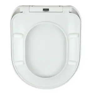 Rak Ceramics Compact Soft Close With Quick Release Toilet Seat & Cover - RAKSEAT010 - White