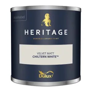 Dulux Trade Heritage Chiltern White Matt Wall paint, 125ml Tester pot