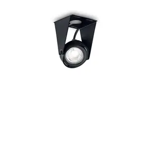 Luminosa Channel 1 Light Ceiling Light Black, GU10