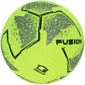 Size 4 Felt Indoor Football - Fluorescent Yellow - Hardcourt Football 5 A Side