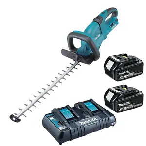 Makita DUH551RT2 Twin LXT 18v / 36v Li Ion Hedge Trimmer 2 x 3.0ah Dual Charger