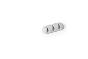 Durable CAVOLINE Cable Management 3 Desk Tidy Clips - 2 Pack - Grey