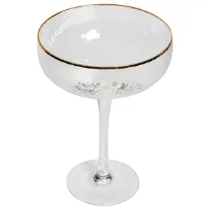 Set of 4 Champagne Saucers TOPAZ Transparent