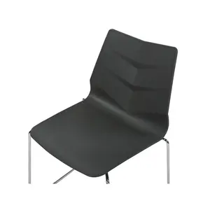 Bordiuk Stacking Side Chair (Set of 4) Dark Grey