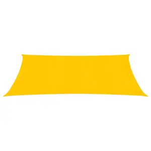 Berkfield Sunshade Sail 160 g/m2 Yellow 2.5x5 m HDPE